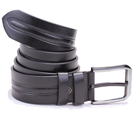 Dagoster DMK26-457 Siyah 4.5 cm Suni Deri Erkek Kemer