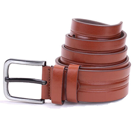 Dagoster DMK26-457 Taba 4.5 cm Suni Deri Erkek Kemer