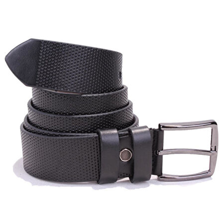Dagoster DMK26-352 Siyah 4 cm Suni Deri Erkek Kemer