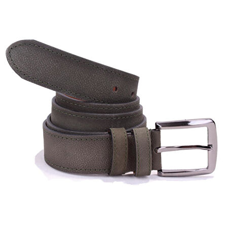 Dagoster DMK26-464DG Haki 4 cm Hakiki Deri Erkek Kemer