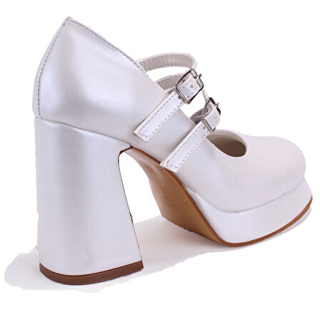 Dagoster DZA07-337566 Sedef Platform Topuklu  Kadın Ayakkabı