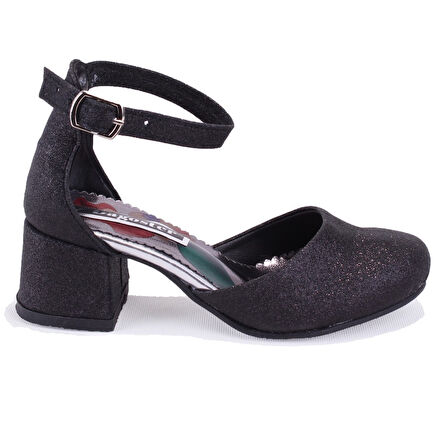 Dagoster DJA76-YB101KY Siyah Ortopedik  Kız Çocuk Abiye Ayakkabı