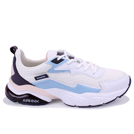 Kinetix Valentı Tx  Beyaz Mavi Ortopedik Günlük Kadın Spor Ayakkabı