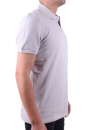 Dagoster DMG23-231319 Gri Günlük Yarım Patlı Pike Polo Yaka Erkek Tişört