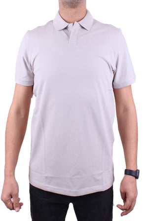 Dagoster DMG23-231319 Gri Günlük Yarım Patlı Pike Polo Yaka Erkek Tişört