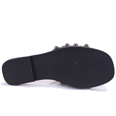 Dagoster DZA07-998005 Siyah Düz Spor Kadın Terlik