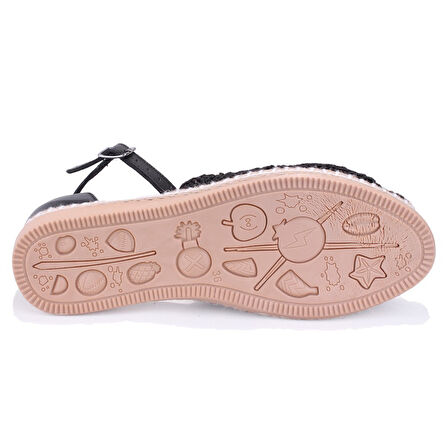 Dagoster DZA07-1155198 Siyah Triko Günlük Babet Kadın Ayakkabı