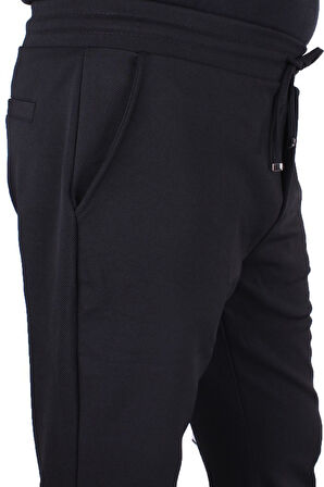 Dagoster DMG23-619962 Siyah Normal Bel Dar Paça Jakarlı  Erkek  Pantolon