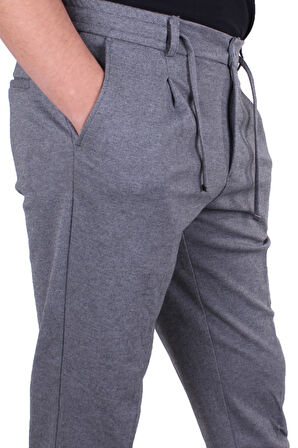 Dagoster DMG23-611275 Gri Normal Bel Double Paça Flota Cepli Erkek  Pantolon