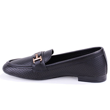 Dagoster DZA07-1181122  Siyah Günlük Babet Kadın Ayakkabı