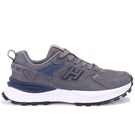 Hammer Jack 10125001 Peru Premıum Koyu Gri Lacivert Ortopedik Günlük Deri Erkek Spor Ayakkabı