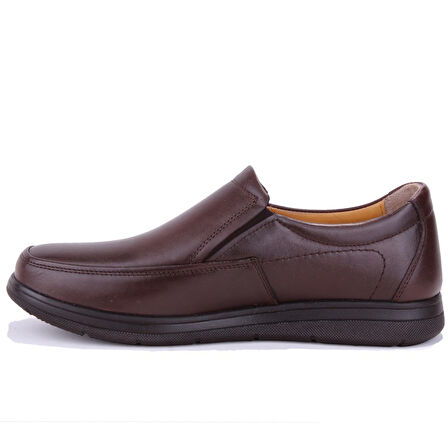 Dagoster DMA08-432 Kahverengi Ortopedik Poliüretan Taban Günlük Erkek Deri Ayakkabı