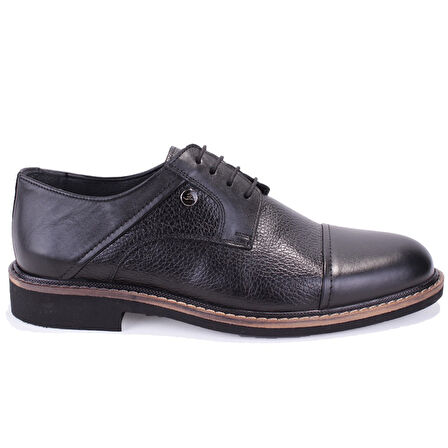 Dagoster DMA08-983 Siyah Ortopedik Klasik Erkek Deri Ayakkabı