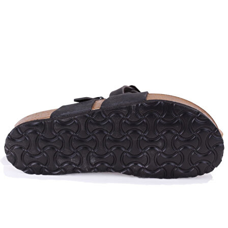 Fly Soft S042031 Siyah Günlük Ortopedik Parmak Arası Kadın Spor Terlik