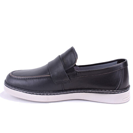 Dagoster DMA08-3305 Siyah Ortopedik Günlük Erkek Deri Ayakkabı