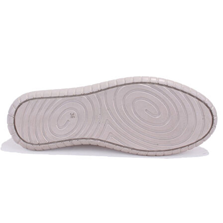 Dagoster DZA07-1236031 Bej Ortopedik Günlük Deri Kadın Ayakkabı