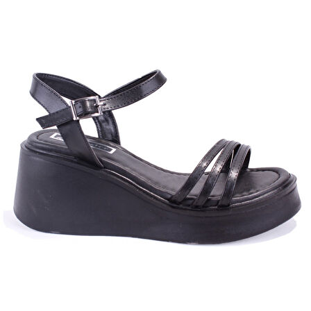 Dagoster DZA07-10620772 Siyah Günlük Ortopedik  Kadın sandalet