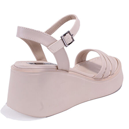 Dagoster DZA07-10620772 Bej Günlük Ortopedik  Kadın sandalet