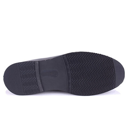 Dagoster DMA78-20823 Siyah Ortopedik Klasik Spor Erkek Deri Ayakkabı