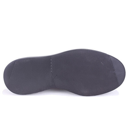 Dagoster DMA78-9543  Siyah Ortopedik Klasik Spor Erkek Deri Ayakkabı