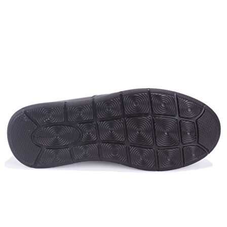 Dagoster DMA08-433 Siyah Ortopedik Poliüretan Taban Günlük Bağcıklı Erkek Deri Ayakkabı