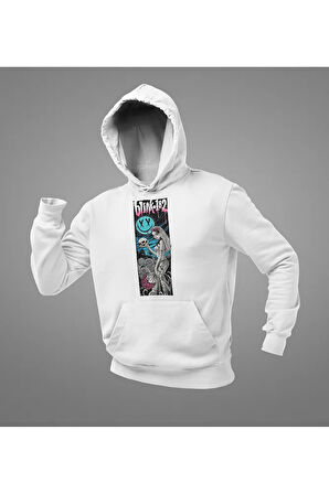 Blink-182 Baskılı Unisex Oversize Hoodie