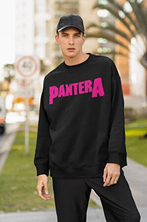Pantera Müzik Grubu Baskılı Unisex Oversize Rock Metal Sweatshirt