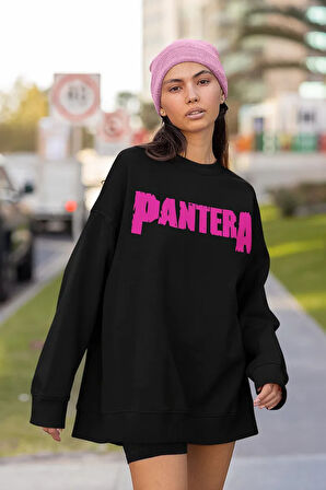 Pantera Müzik Grubu Baskılı Unisex Oversize Rock Metal Sweatshirt