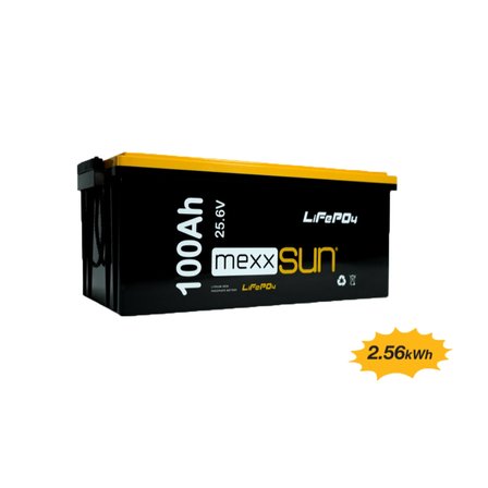 Mexxsun 25.6 V 100 Ah Lityum Akü LiFePo4