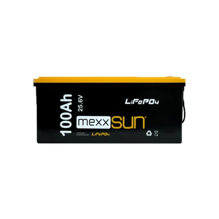 Mexxsun 25.6 V 100 Ah Lityum Akü LiFePo4