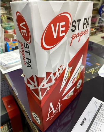 Vestpa Beyaz A4 Fotokopi Kağıdı, 80 Gram, 500 Yaprak, Lazer ve Inkjet Yazıcı Uyumlu