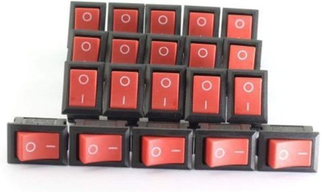 30 Adet, Devre Anahtarı, Güç Anahtarı, Aç Kapa Anahtar, Mini Anahtar, On Of Switch