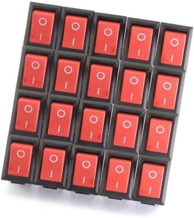 30 Adet, Devre Anahtarı, Güç Anahtarı, Aç Kapa Anahtar, Mini Anahtar, On Of Switch