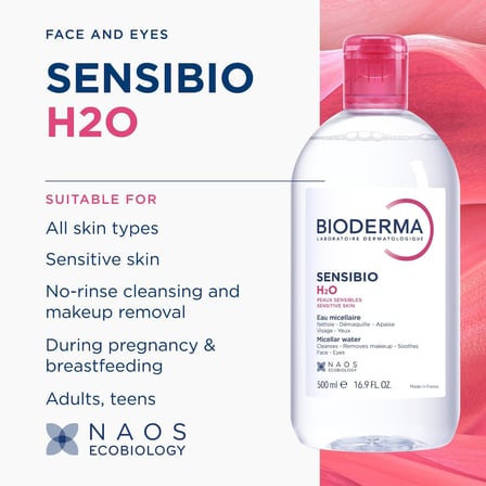 Bioderma Sensibio H2O Hassas ve Normal Ciltler için Micellar Makyaj Temizleme Suyu