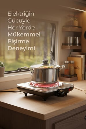 Sinbo Sco-5065 Tekli Elektrikli Ocak – 5 Kademeli Isı Ayarı