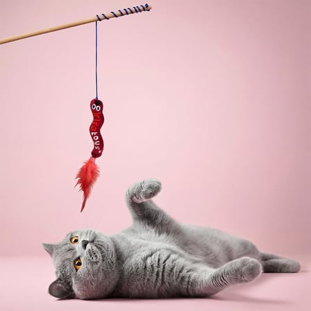 Kito Toys Solucan (Olta) Peluş Kedi Oyuncağı