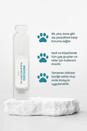 Kedi Köpek Worm Stop İç Dış Parazit Damla Tablet Seti