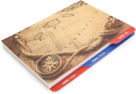 YDK2 Tarihsiz Çizgili Defter Yedek, 4 Delikli, Halkalı, Organizer Ajanda İçi, 15X21,5 cm., Ivory Kağıt