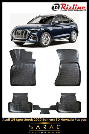 Rizline Audi Q5 Sportback 2024 Model 3D Havuzlu Paspas