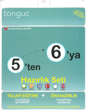 Tonguç Yayınları 5 ten 6 ya Hazırlık Seti Tonguç (Kapak Değişebilir)
