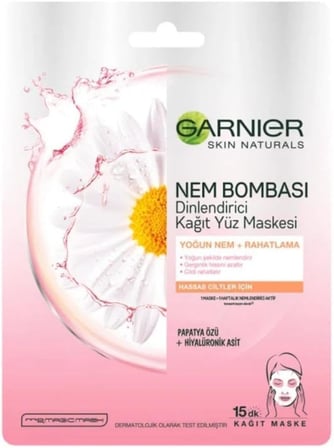 Garnier Nem Bombası Dinlendirici Kağıt Maske