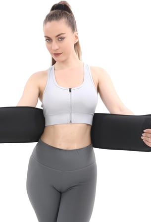 Siyah Bel Düzeltici Karın Kemeri Unisex Üst Çalıştırıcı Neopren Premium Kalite Korse Vücut Şekillendirici Egzersiz SaunaSİYAH Termal Bel Kemeri