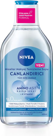 5in1 Canlandırıcı Micellar Makyaj Temizleme Suyu Normal Ciltler, 400 ml, Yüz Temizleyici