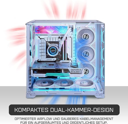 Lian Li O11 Vision Compact ATX Mid-Tower Oyun PC Kasası - Alüminyum ve Temperli Cam (Beyaz)