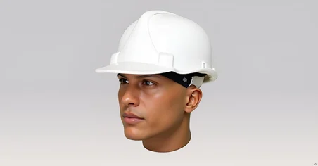 Beyaz Baret Ayarlı