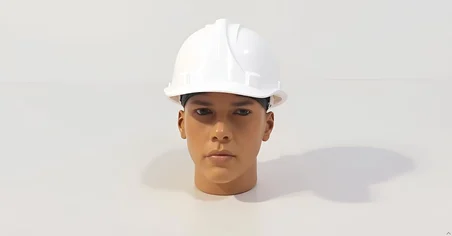 Beyaz Baret Ayarlı
