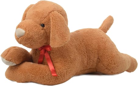 Ağzında Kemiği ile Peluş Yumuşacık Sevimli Köpek, Uyku ve Oyun Arkadaşı-80 cm