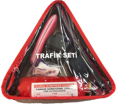 Trafik Seti ve Kuru Kimyevi Tozlu%40 Map Abc Araç Yangın Söndürme Tüpü 1 kg