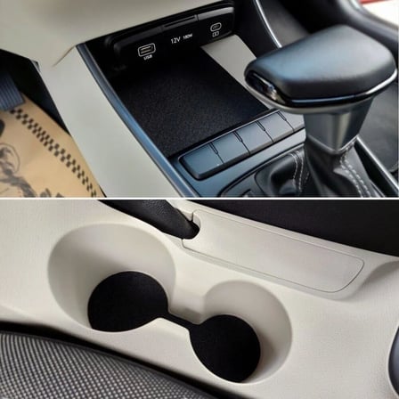 Hyundai Bayon Uyumlu Konfor Seti – Kapı Cepleri, Bardaklık, Torpido ve Konsol İçin Kaymaz Kumaş Kaplama | Gürültü Önleyici Araç İçi Organizer ve Koruyucu İç Aksesuar