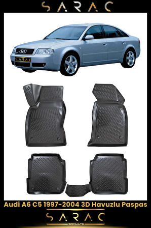 Audi A6 2004 Model(ESKİ KASA) Araca Özel 3d Havuzlu Paspas